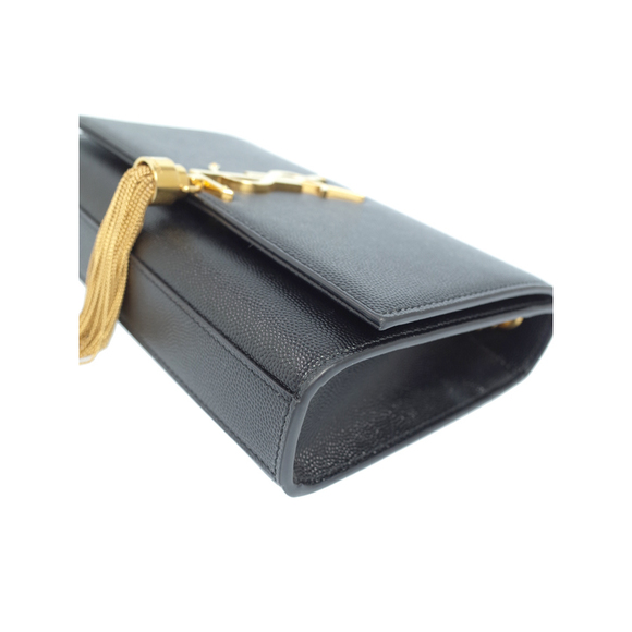 Saint Laurent Paris Logo Kate Chain Shoulder Bag Black - Picture 4 of 9